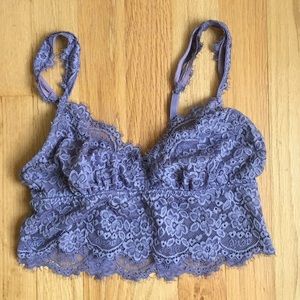 Aerie Lavender Lace Bralette S